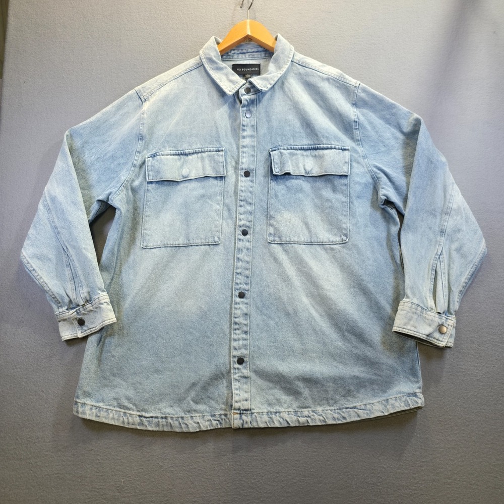 NO BOUNDARIES‎ Men's Layering Denim Shirt Jacket Size XL (46-48)